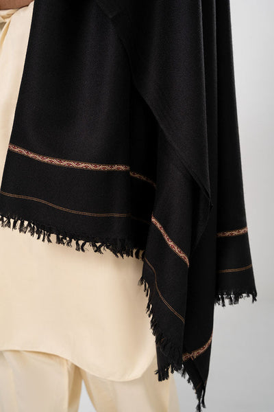 Pashmina Black and White Shawl