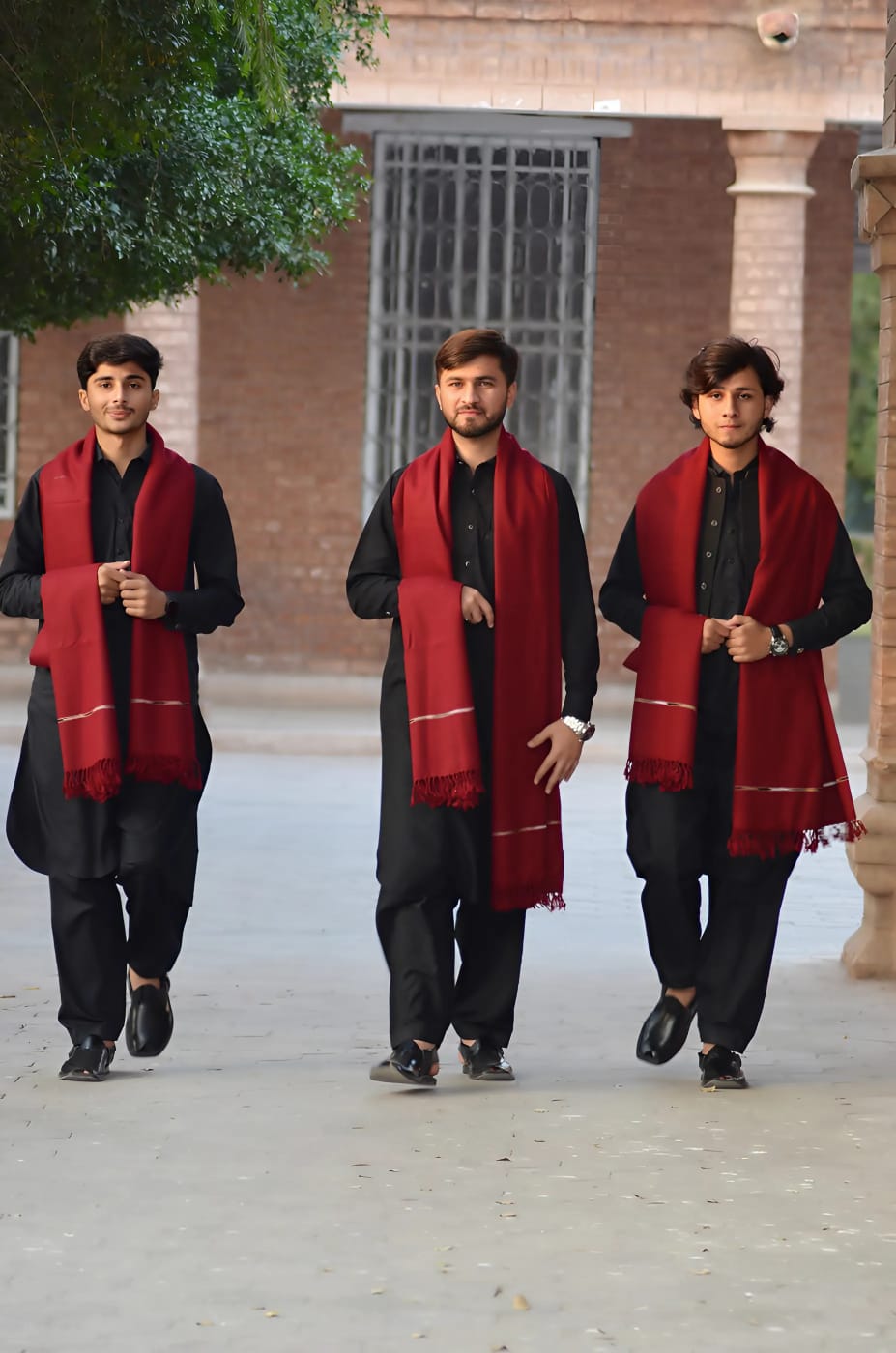 Men Wool Maroon color Shawl by Designer Shawl.