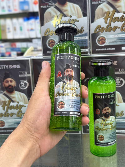 PRETTY SHINE HAIR COLOR  600 ML BLACK / BROWN